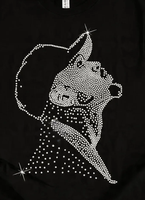 Motif personnalisé R&B Tour Usher Raymond Chris Brown en strass, transfert thermocollant pour vêtements, décalcomanie thermocollante