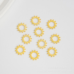 Engrenage en alliage pour bijoux, 12mm x 12mm, style Steampunk, pour la fabrication de colliers, bracelets et boucles d'oreilles - Product Image 2
