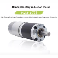 Moteur CC à engrenages planétaires métalliques 42GP-775, 12V~24V/1351RPM~7RPM, couple élevé, marche avant/arrière, régulation de vitesse PWM, ventilateur, max 150 kg