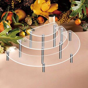 Nhà máy tùy chỉnh rõ ràng Acrylic nửa mặt trăng <span class=keywords><strong>Rack</strong></span> hiển thị cho mỹ phẩm và các Bên-cupcake đứng và giữ cửa hàng - Product Image 2