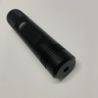 Pointeur laser court ISmart en aluminium anodisé noir et vert, très vendu, 520 nm, 1 mW, faisceau de points, module laser à diode