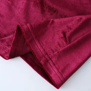 חולצות חולצת קטיפה מותאם אישית בורגונדי וינטג' קר שרוולי כתף לנשים אלגנטי סקסי