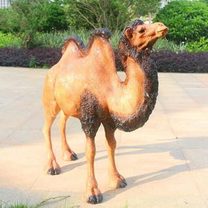 Escultura Realista de Camello de Fibra de Vidrio, Adorno de Jardín para Exteriores, Resistente a la Intemperie, Figura Pintada, Decoración Animal Independiente - Product Image 5