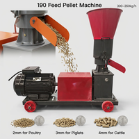 Machine à granulés d'aliments pour animaux Modèle 190 Capacité 300-350 kg/h Granulateur à matrice plate pour l'alimentation des volailles et du bétail Utilisation à domicile et à la ferme