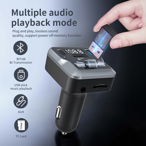 C66 Xe MP3 Máy Nghe Nhạc Với Tai Nghe Cuộc Gọi Bt 5.3 USB Loại C Bộ Chuyển Đổi Không Dây FM <span class=keywords><strong>Transmitter</strong></span> <span class=keywords><strong>Stereo</strong></span> FM Đài Phát Thanh Máy Phát Cho Xe Ô Tô - Product Image 4