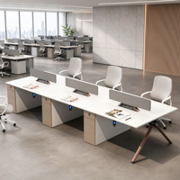 Nouveaux bureaux commerciaux multifonctionnels en bois de luxe moderne, postes de travail modulaires, cloisons de séparation combinables librement, pour villa
