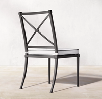 Ensemble de table et chaises de salle à manger en alliage d'aluminium Hangkai, imperméable et résistant au soleil, pour cour, hôtel, villa, patio