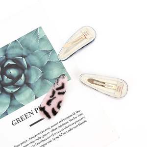 กิ๊บติดผมพิมพ์ลายเสือดาวขนกระต่ายเลียนแบบแบบ<span class=keywords><strong>เกาหลี</strong></span>หรูหรากิ๊บติดผมทรงเรขาคณิตกิ๊บปิ่นปักผมทรง<span class=keywords><strong>ยาว</strong></span>สำหรับผู้หญิง - Product Image 4