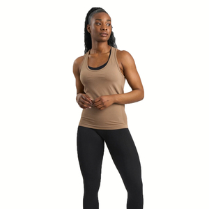 Femmes grande taille décontracté été course débardeur respirant coton sport maillot avec motif solide femmes débardeur - Product Image 1