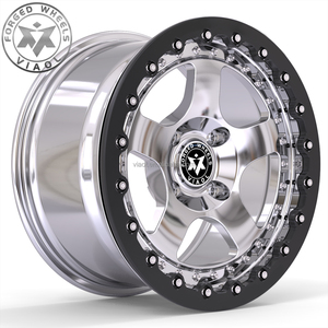 Ruedas Forjadas Viaol para Carreras de Drag, con Beadlock Pulido, 4x100 15x7/8J, Compatibles con Honda Civic EG / EK, <span class=keywords><strong>Mazda</strong></span> Miata / MX-5 - Product Image 1