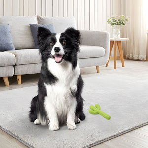 Durable RUBBER <span class=keywords><strong>Dog</strong></span> Cactus Chew Toy - No tóxico Interactivo Limpieza de dientes Divertido Pull Toy para perros