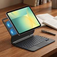 Casing Keyboard Scissor Nirkabel 11" Berkinerja Tinggi dengan Touchpad untuk Samsung Galaxy Tab S11 Tersedia