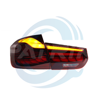 Vente Flash : Ensemble de feux arrière LED 12V de haute qualité, design écailles de dragon fumées, compatible avec les BMW F30 F35, remplacement des feux arrière