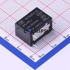 HF32FA-G/005-HSL1 Power Relay Through hole,10.1x17.6mm Relay 5V 1 Normally Open: 1A (SPST-Normally Open)::: 4 10A-250VAC - Product Image 1