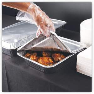 ฝาปิดถาดนึ่งอะลูมิเนียมขนาดครึ่งหนึ่ง สำหรับถาดลึก 100 ชิ้น/ลัง อุปกรณ์อุ่นและเก็บรักษาอาหาร - Product Image 3