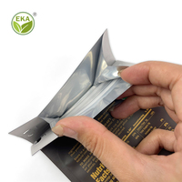 Aangepaste Maten Supplement Pakket Soft Touch Hersluitbare Rits Koffie Plastic Verpakking Opstaande Zakzakken