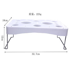 Vente en gros de porte-sac <span class=keywords><strong>à</strong></span> <span class=keywords><strong>douille</strong></span> pliable blanc pour <span class=keywords><strong>support</strong></span> de sac <span class=keywords><strong>à</strong></span> glaçage, ensemble de pieds en acier inoxydable, outils de cuisson pour gâteaux - Product Image 6