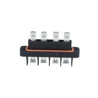 Connecteur de montage flottant JDZ-04 à connexion 4P de longueur personnalisée, haute intensité 35KW, bornes combinées pour signal et alimentation