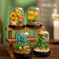 Nouveaux blocs de construction de fleurs en plastique populaires jouets éducatifs compatibles avec les Logos Puzzle à l'échelle 1:36 pour les enfants