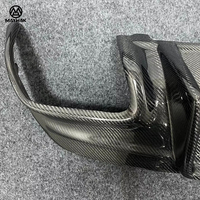 Diffuseur de pare-chocs arrière en fibre de carbone avec conversion de lumière becquet de lèvre de pare-chocs de voiture pour Mercedes Benz CLA CLA45 C117