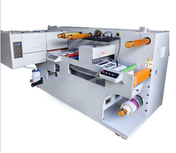 CMYKWV Roll to Roll Print Cut All in One Digital Printing Machine for Paper PE Plastic Label High Resolution Metallic Printing
