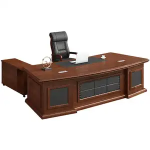 Mesa de escritório executiva de madeira para móveis de escritório, mesa moderna OEM/ODM para chefe ceo e gerente