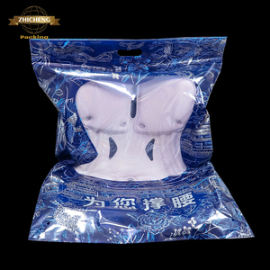 Luxury Retail Eco Friendly Recyclable Custom Plastic Shopping <strong>Bag</strong> Logo Waterproof Cloth <strong>Handle</strong> Die Cut Gusset Tote <strong>Patch</strong> Package - Product Image 3