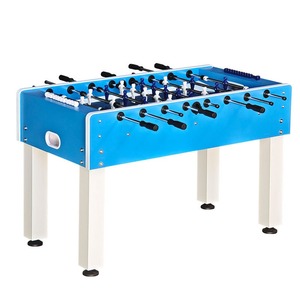 Tavolo <span class=keywords><strong>da</strong></span> <span class=keywords><strong>Calcio</strong></span> <span class=keywords><strong>Balilla</strong></span> <span class=keywords><strong>da</strong></span> <span class=keywords><strong>Esterno</strong></span> Grande 1,4m, Classico Blu e Bianco, per Adulti, per Intrattenimento all'Aperto - Product Image 1