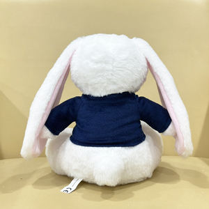 Mei Mei the Bunny pakaian biru menggantung telinga kelinci mainan mewah kartun boneka menyenangkan pendamping mewah Anime permainan boneka terkait hadiah - Product Image 4