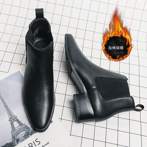 2119 inverno stivaletti uomo-1 scarpe in vera pelle peluche <span class=keywords><strong>chelsea</strong></span> stivali <span class=keywords><strong>con</strong></span> <span class=keywords><strong>tacco</strong></span> - Product Image 1