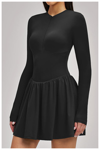Jupes courtes pour <span class=keywords><strong>jeunes</strong></span> filles, t-shirts à manches longues pour femmes, vêtements avec logo sportif, robes - Product Image 4