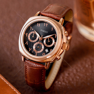 Reloj de pulsera de cuarzo para hombre, cronógrafo de aleación de lujo, resistente al agua, con logotipo personalizado - Product Image 1