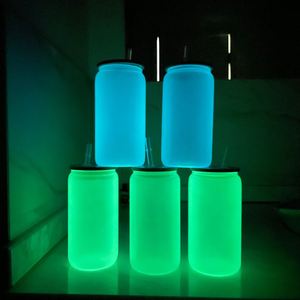 Gobelets en verre de 16 oz à sublimation, effet givré, changeant de couleur, formes variées, prêts à être expédiés, pour bière - Product Image 1