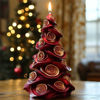 Neue Ideen Weihnachtsbaum 3D Silikon-Kerzenform für DIY Aromatherapie Wachskerzen Seifenform Heimdekoration