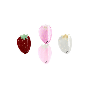 Fermaglio per capelli Angelina Strawberry da 8 cm in plastica con design a forma di frutta per donne e ragazze, casual, di alta qualità - Product Image 1
