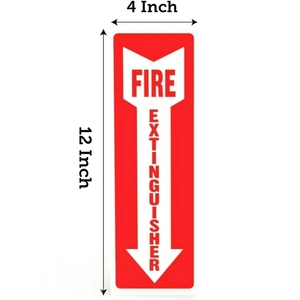 Tamaño personalizado Fuego/Emergencia/Reflectante 4 pulg. Pegatina <span class=keywords><strong>de</strong></span> señal <span class=keywords><strong>de</strong></span> extintor <span class=keywords><strong>de</strong></span> PVC blanco y rojo <span class=keywords><strong>de</strong></span> 18 pulgadas - Product Image 1