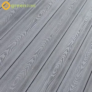 length 6000mm light gray outdoor composite decking wpc wood decking poland