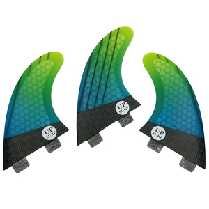 Aletas de Surf UPSURF <span class=keywords><strong>FCS</strong></span>/FCS2/FUTRUE, Nuevo Diseño Degradado, Aletas de Surf de Fibra de Carbono Honeycomb para Deportes Acuáticos - Product Image 3