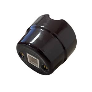 Support en céramique Fanton Keystone 84016BW-8218A pour montage sur panneau, isolant en stéatite marron - Product Image 4