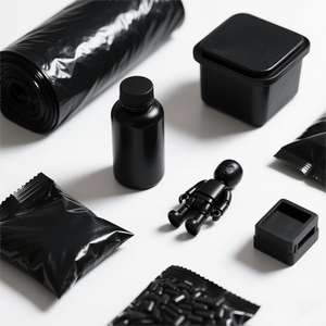 בעל ריכוז גבוה פחמן שחור מאסטרבץ, מתאים להזרקת דפוס של בקבוקי פלסטיק - Product Image 3