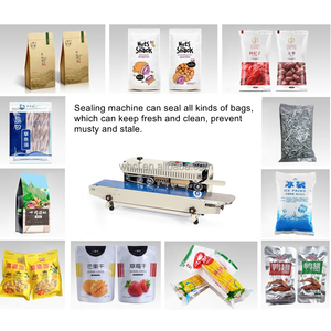FR-900 Automatic Aluminum Foil Plastic Bag Continuous Band Sealer Film <strong>Pouch</strong> Bag Sealing Machine With <strong>Coder</strong> - Product Image 5
