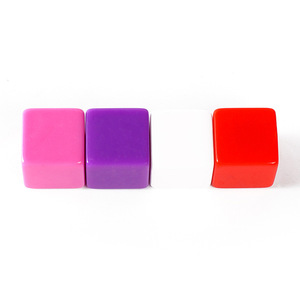 <b>Acrylic</b> 16mm Square Angle Light Board No. 16 Colorful Glossy Dice Teaching Props Accessories Red Purple Pink <b>White</b> Four Colors - Product Image 3
