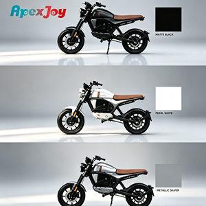 ApexJoy Tromox M03Q Moto Elettrica 2500W con Faro Rotondo, Sella Marrone, Produzione a Contratto per Importatori - Product Image 4