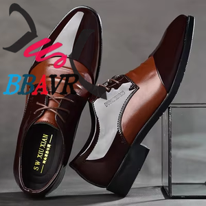 Zapatos de Vestir Formales de Negocios para Hombre, de Verano, con Cordones, Punta en Pico, Talla Grande, de PU Sólido - Product Image 5