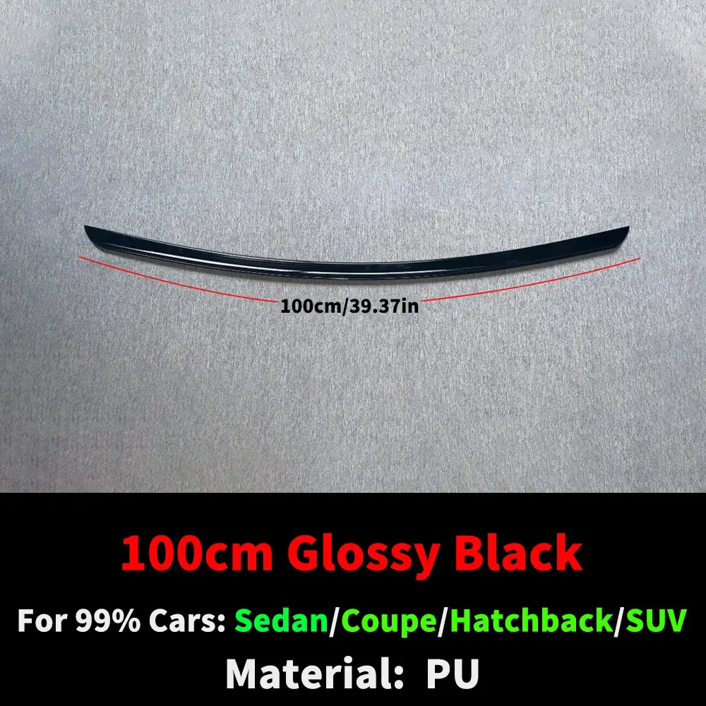 100cm Negro Brillante