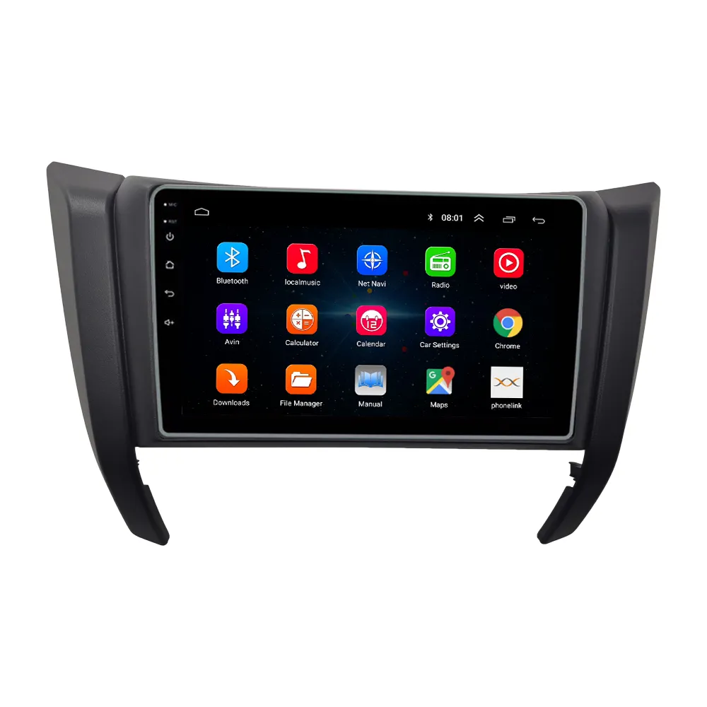 Cho NISSAN NAVARA FRONTIER 2017-2021 Radio Headunit Thiết Bị 2 Đôi Din Quad Octa-core Android Car Stereo GPS Navigation Carplay