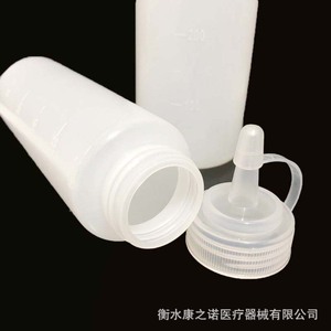 ขวดบีบพลาสติก 500 มล. มีขีดบอกปริมาตร สำหรับบรรจุภัณฑ์อาหาร รูปทรงกระบอก ฝาเกลียว - Product Image 3