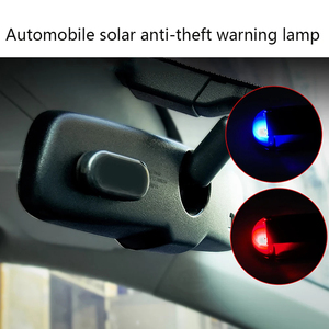 Lumière de sécurité simulée pour voiture à énergie solaire lumière bleue/rouge <span class=keywords><strong>alarme</strong></span> factice simulée LED lumière de sécurité simulée stroboscopique sans fil - Product Image 6
