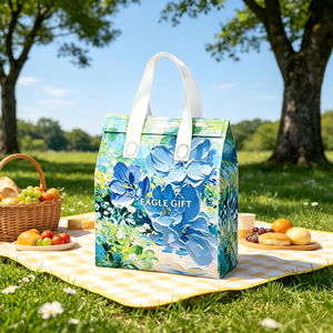 Custom Logo Insulated Lunch Cooler Bag Foldable Thermal Technology Home Refrigerator Grocery Shopping Cooler Holder - Product Image 5