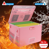 Caja de Archivo para Documentos Legales A4 YHX, Resistente al Fuego, Organizador de Archivos para Oficina y Hogar con Diseño Plegable para una Gestión Eficiente y Segura de los Archivos
